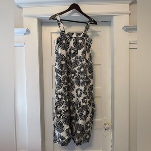 LOFT linen blend maxi dress